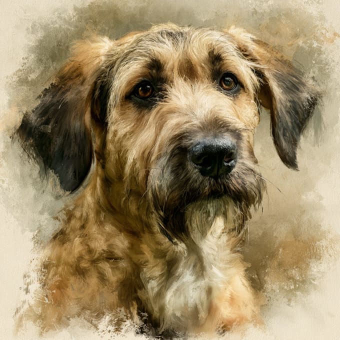 draw realistic pet dog, cat portrait