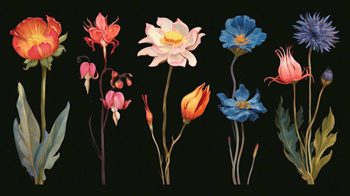 do a custom botanical fruits illustration