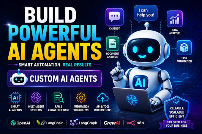 custom ai agents using openai, langgraph, crewai and n8n