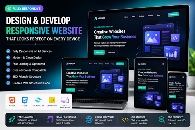 convert figma to responsive tailwind CSS website