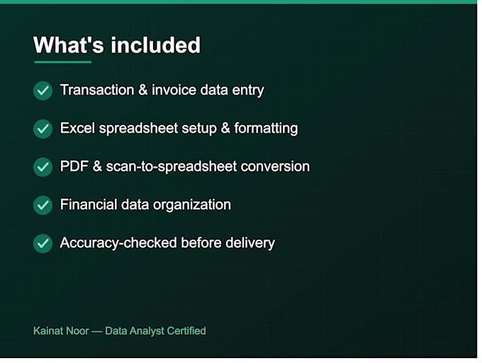 do accurate data entry and excel work for your business