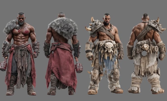 create 3d game character, 3d realistic model, 3d game prop, asset for ue4, ue5