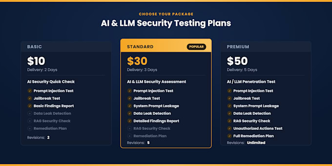 perform ai security testing and llm pentesting
