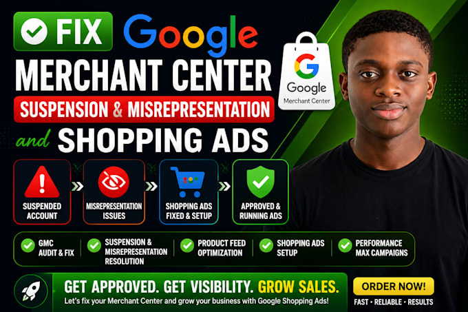 fix gmc merchant center suspension misrepresentation issues google shopping ads