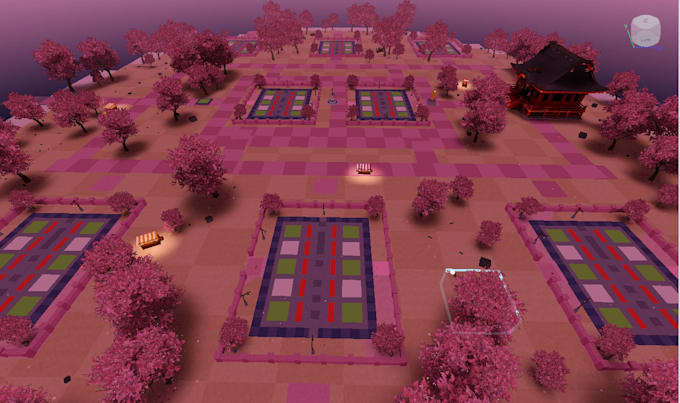 build stylize lowpoly, realistic  roblox map terrain map, loby map