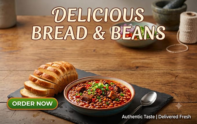 sell delicious bread and beans