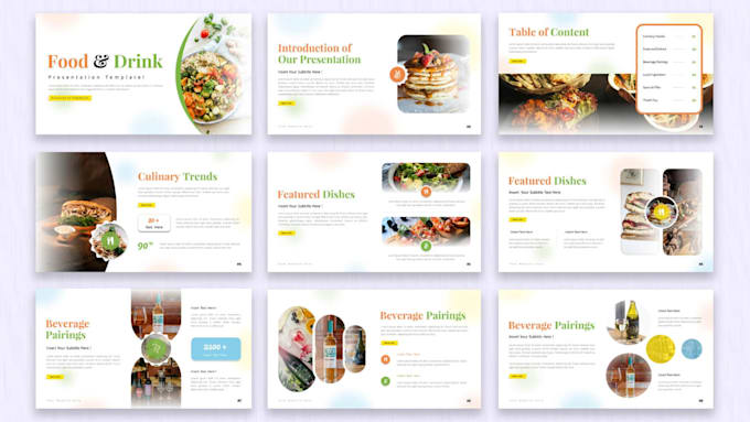 design a food and drink powerpoint presentation
