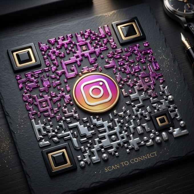 create a custom social media qr code with logo