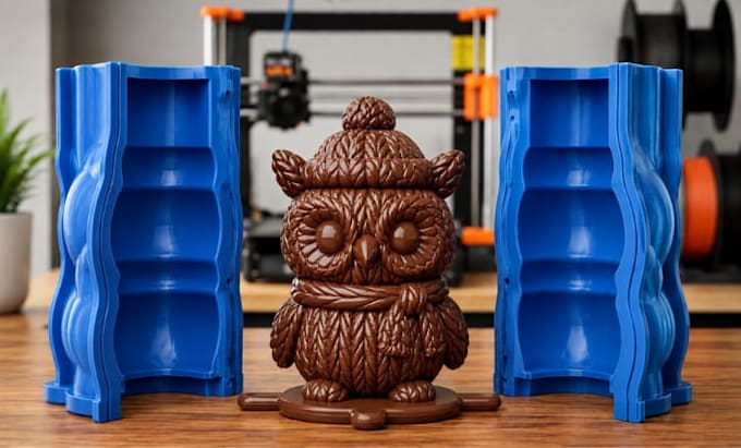 design custom 3d mold stl files for resin, silicone, soap, chocolate