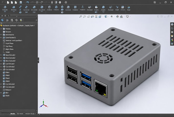 pcb enclosure design electronic enclosure raspberry pi product case 3d printing