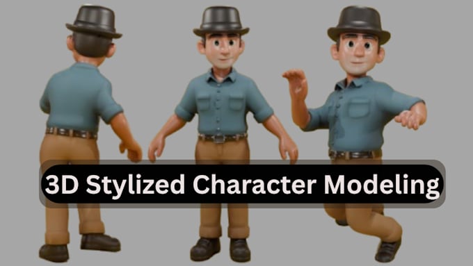 create stylized game ready character in blender with uv textures and rigging