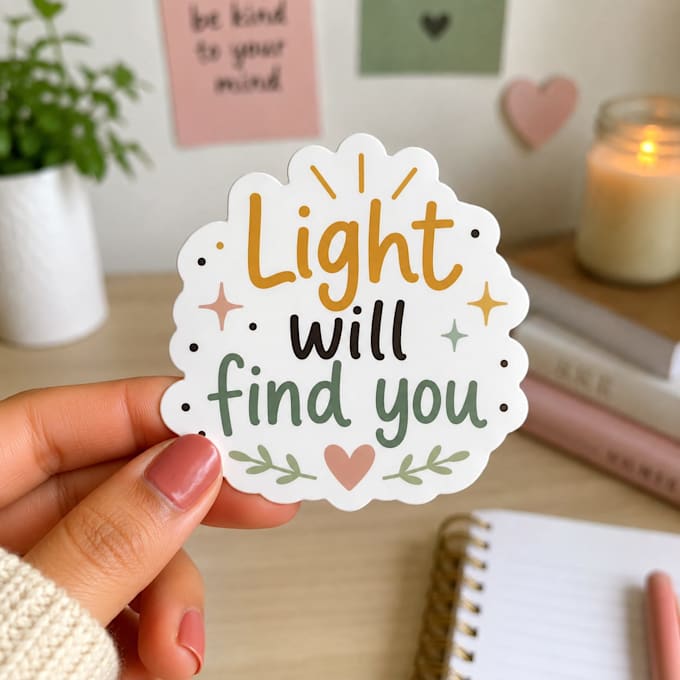 create mental health quote sticker