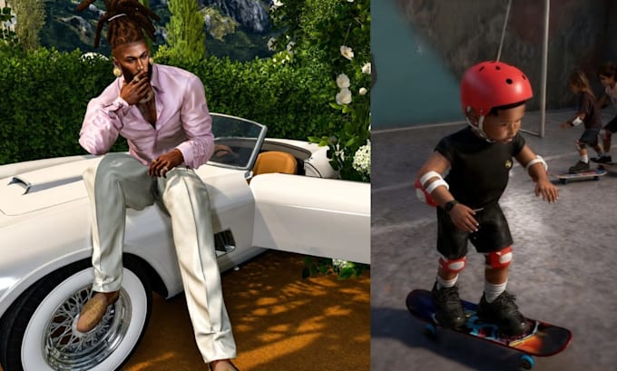 create 3d second life avatar model, clothing vrchat outfit bento rigging