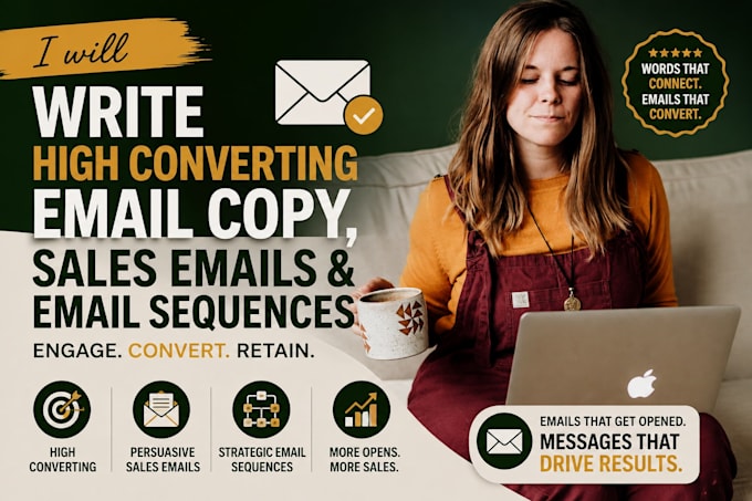 write high converting email copy sales emails and email sequences