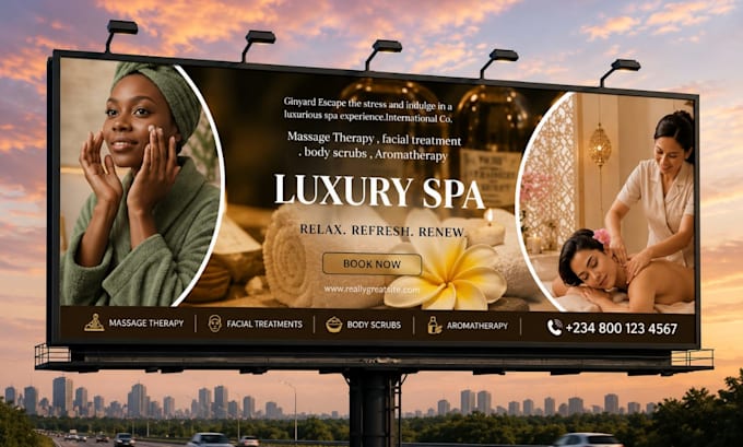 design stunning billboard banner roll up retractable banner design in 24 hours