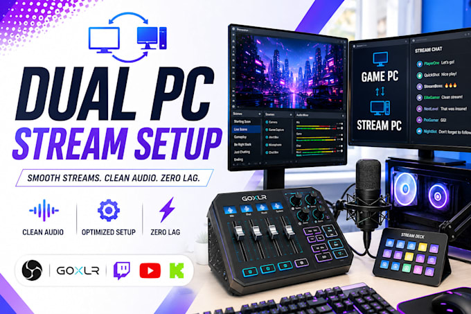 setup your dual PC stream with obs and goxlr