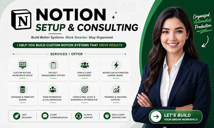 build a custom notion dashboard notion template notion consultation