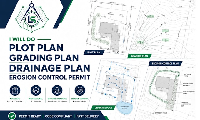 do plot plan, grading plan, drainage plan, erosion control permit