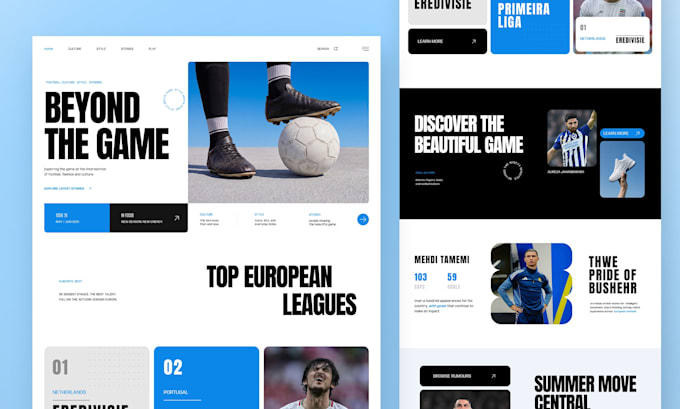 do landing page website design in figma