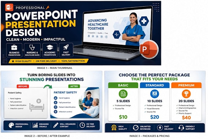 create professional nursing and healthcare powerpoint presentations
