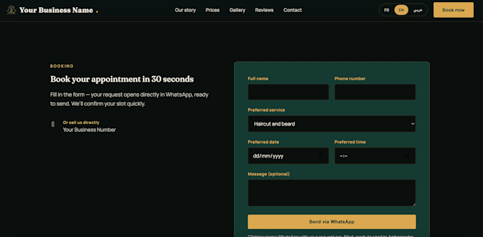 build a professional multilingual business website