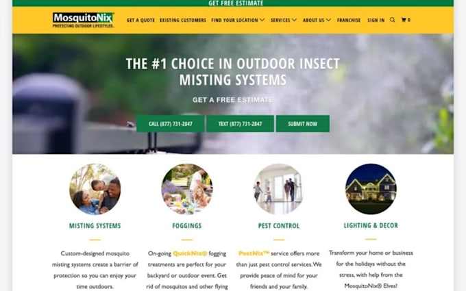 wix pest control website exterminator booking wix pest control website design