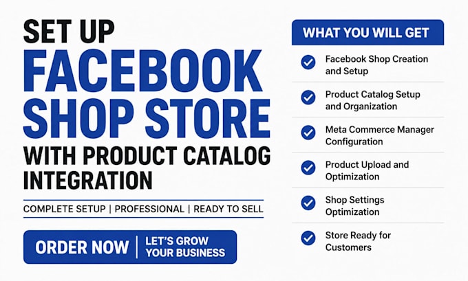 facebook shop meta commerce product catalog ecommerce setup store setup