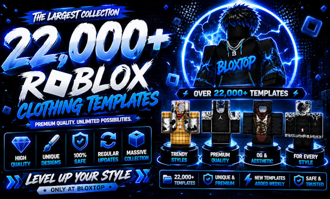 give 22,000 high quality premium roblox clothes