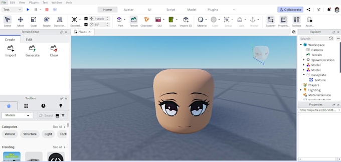 create 3d roblox ugc bundle, roblox dynamic head, roblox bundle