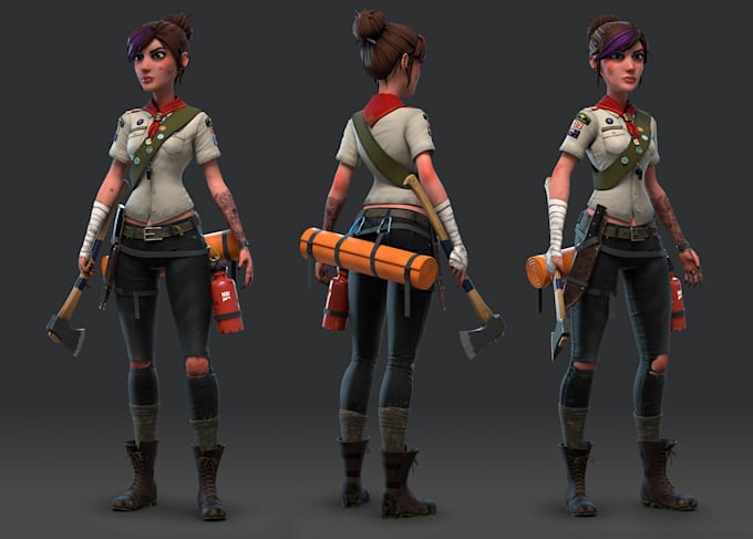 3d game character realistic character 3d metahuman character using blender, ue5