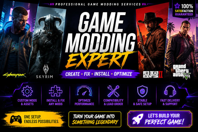 create install fix optimize gta 5 cyberpunk 2077 skyrim mods