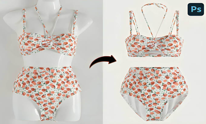 do ghost mannequin symmetrical neck joint, clothing dummy removal for ecommerce