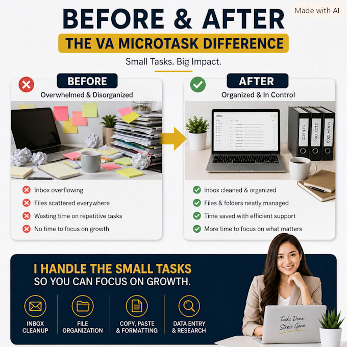 assist in inbox cleanup data entry and admin micro tasks