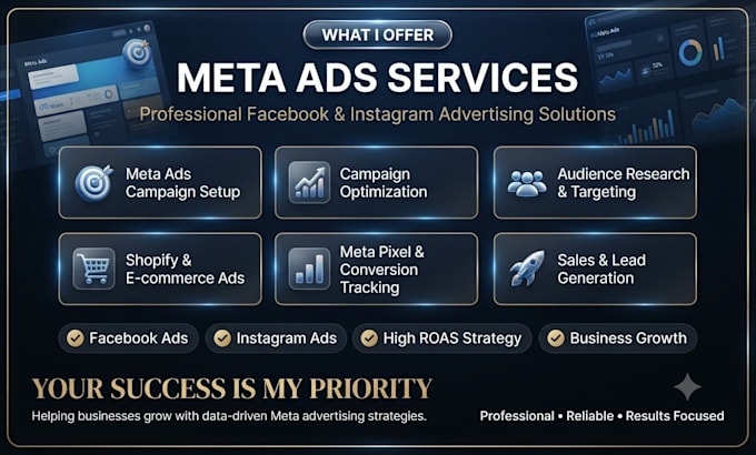 setup and manage meta facebook and instagram ads
