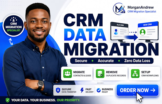 migrate CRM data and setup workflows for your business to gohighlevel