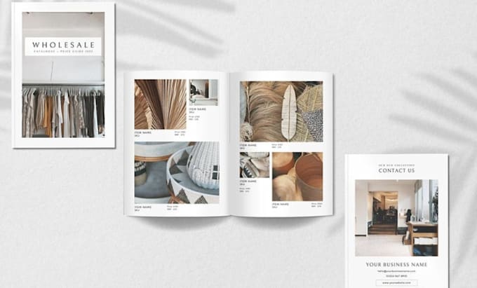 design b2b wholesale catalog lookbook for distributors retail brands in indesign
