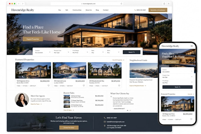 design or redesign a website