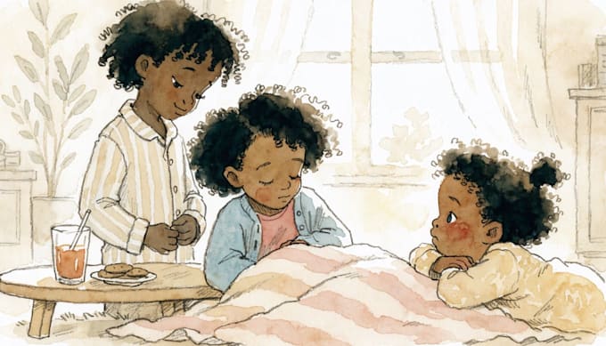draw african american children book illustration