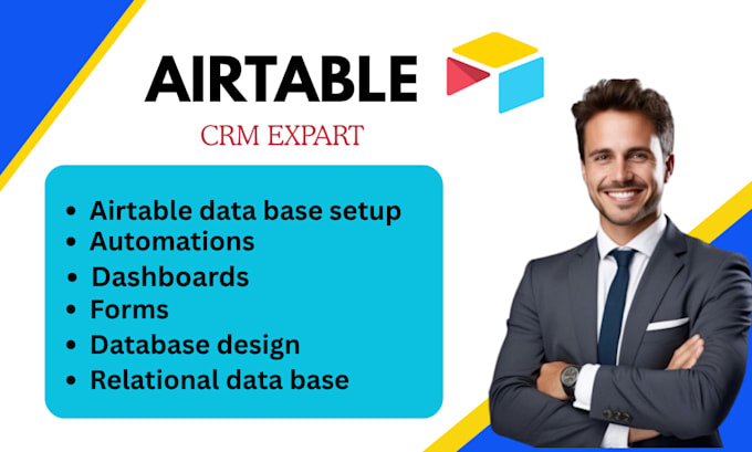 do airtable setup, airtable CRM, automation, softr