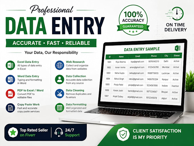 professional data entry, pdf conservation