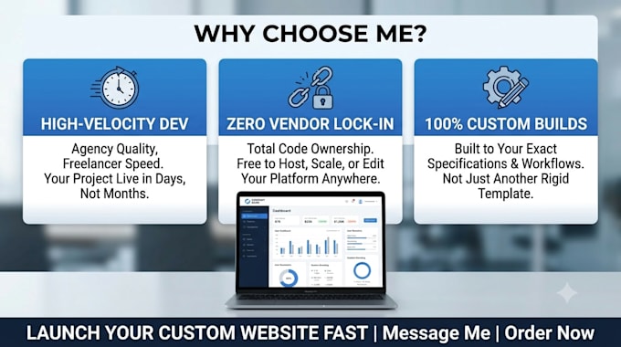 build a custom website for you