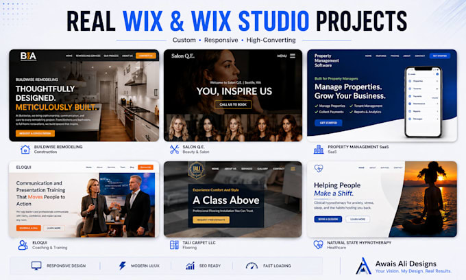 design a professional wix studio website