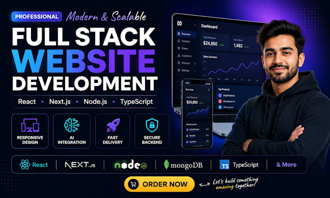 build custom full stack website and business web application