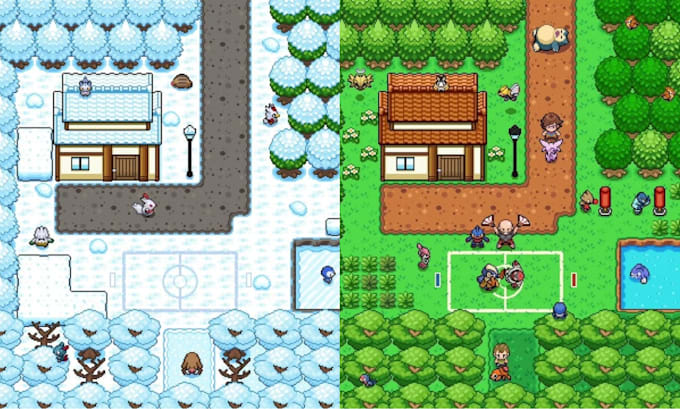create pixel art tileset pixel character sprite sheet pixel animation background