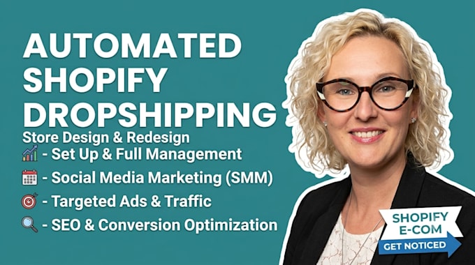 build automated shopify dropshipping store or shopify redesign