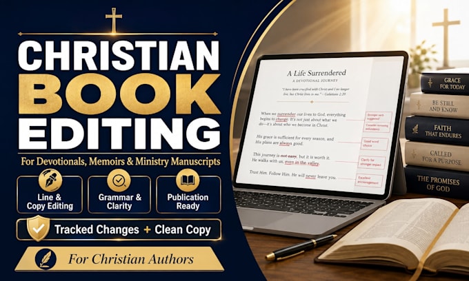 format christian book editing for devotionals, memoirs, and manuscripts editing