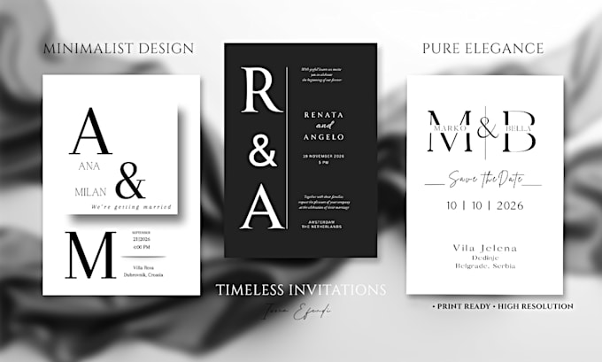 design timeless wedding invitations and elegant stationery