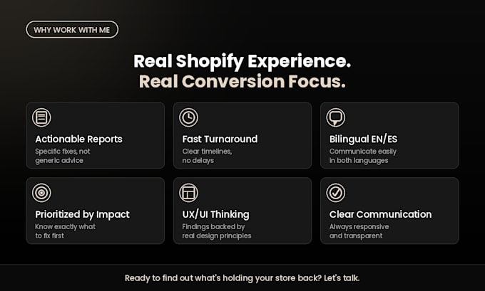 audit your shopify store to boost conversions