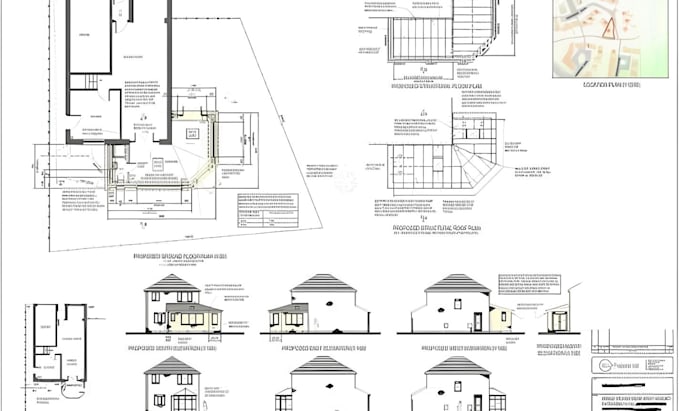 create UK planning permission, building regulation   and construction drawing