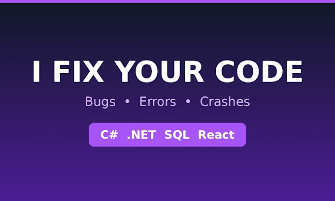 fix bugs and errors in your c sharp and net application